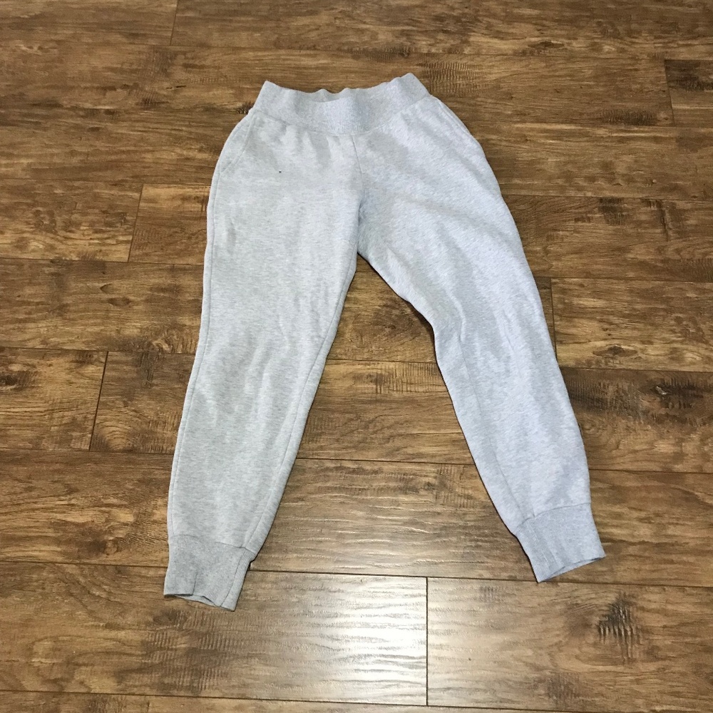 Gray jogging pants